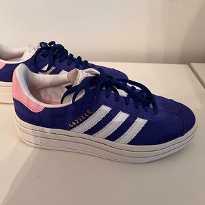 New adidas Gazelle Bold platform running shoe.